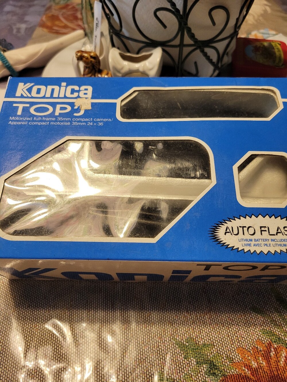 Konica Top 35mm Camera in Blue Box